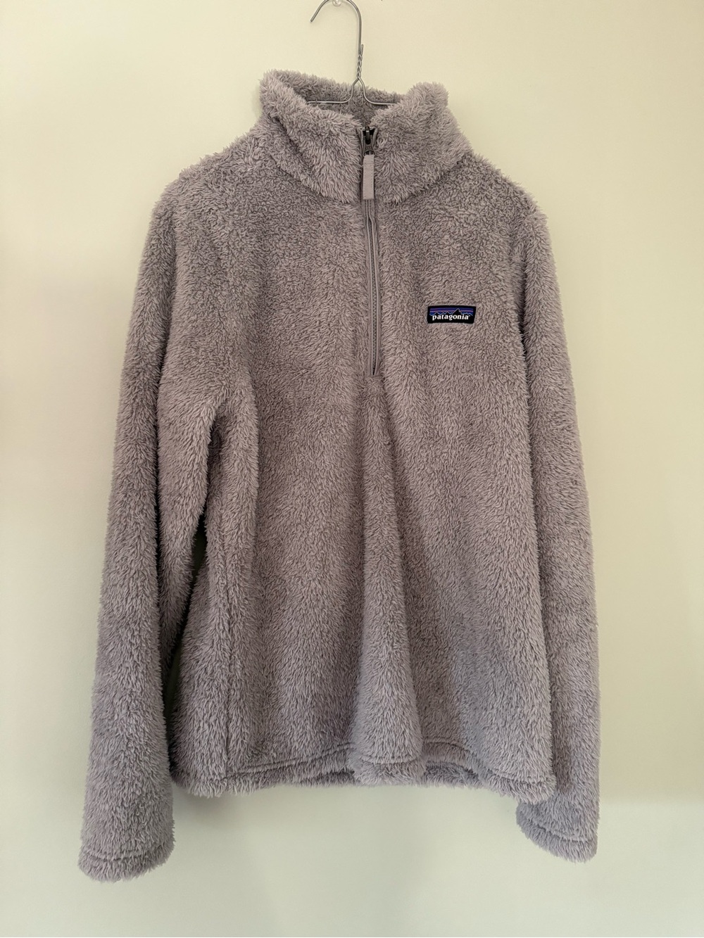 Patagonia Womens Plush Half-Zip Fleece Jacket - Light Taupe